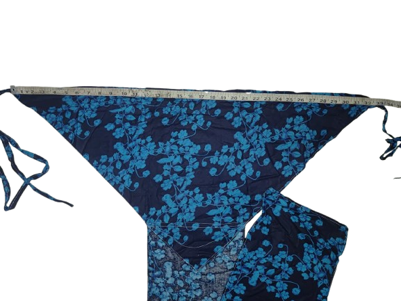 Blue and black  Cotton Yoga workout Traditional koupean Handcrafted Banaras